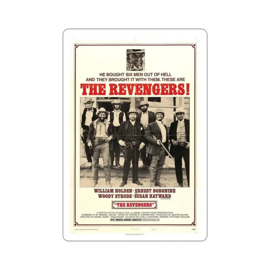 The Revengers 1972 Movie Poster STICKER Vinyl Die-Cut Decal 2 Inch - The Sticker Space
