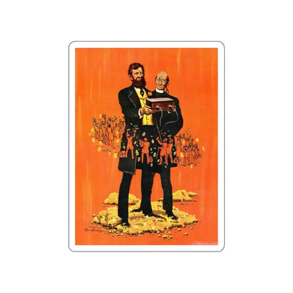 The Reverend Goose and His Golden Egg, True magazine, March 1962 (Magazine Illustration) STICKER Vinyl Die-Cut Decal White Die-Cut 2 Inch - The Sticker Space