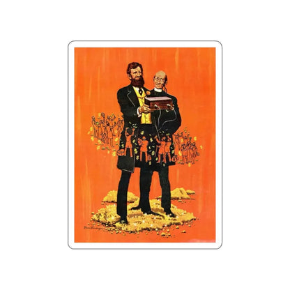 The Reverend Goose and His Golden Egg, True magazine, March 1962 (Magazine Illustration) STICKER Vinyl Die-Cut Decal White Die-Cut 5 Inch - The Sticker Space