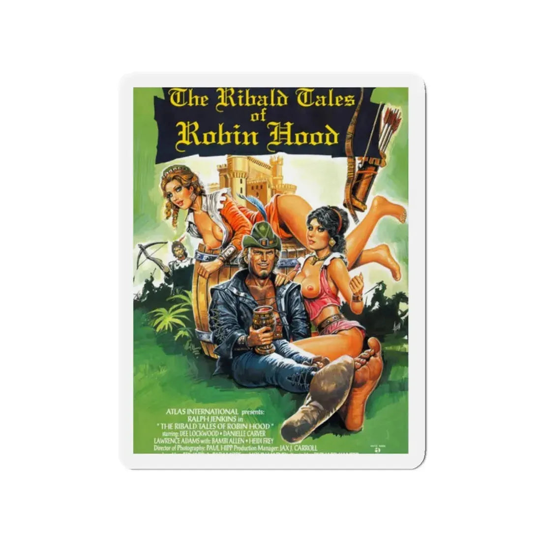 THE RIBALD TALES OF ROBIN HOOD 1969 Movie Poster - Refrigerator Magnet 2 Inch - The Sticker Space
