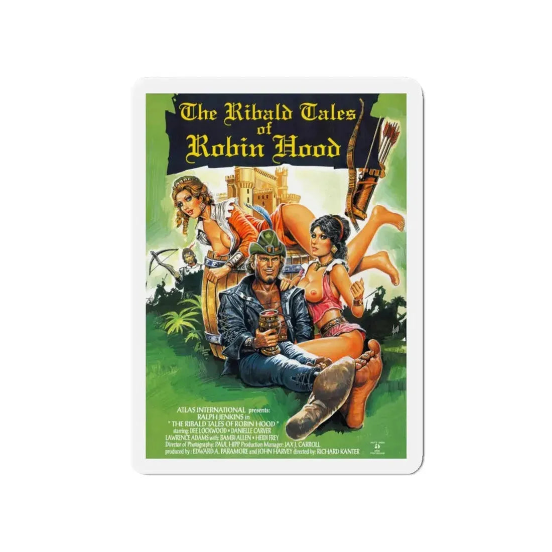 THE RIBALD TALES OF ROBIN HOOD 1969 Movie Poster - Refrigerator Magnet 4 Inch - The Sticker Space