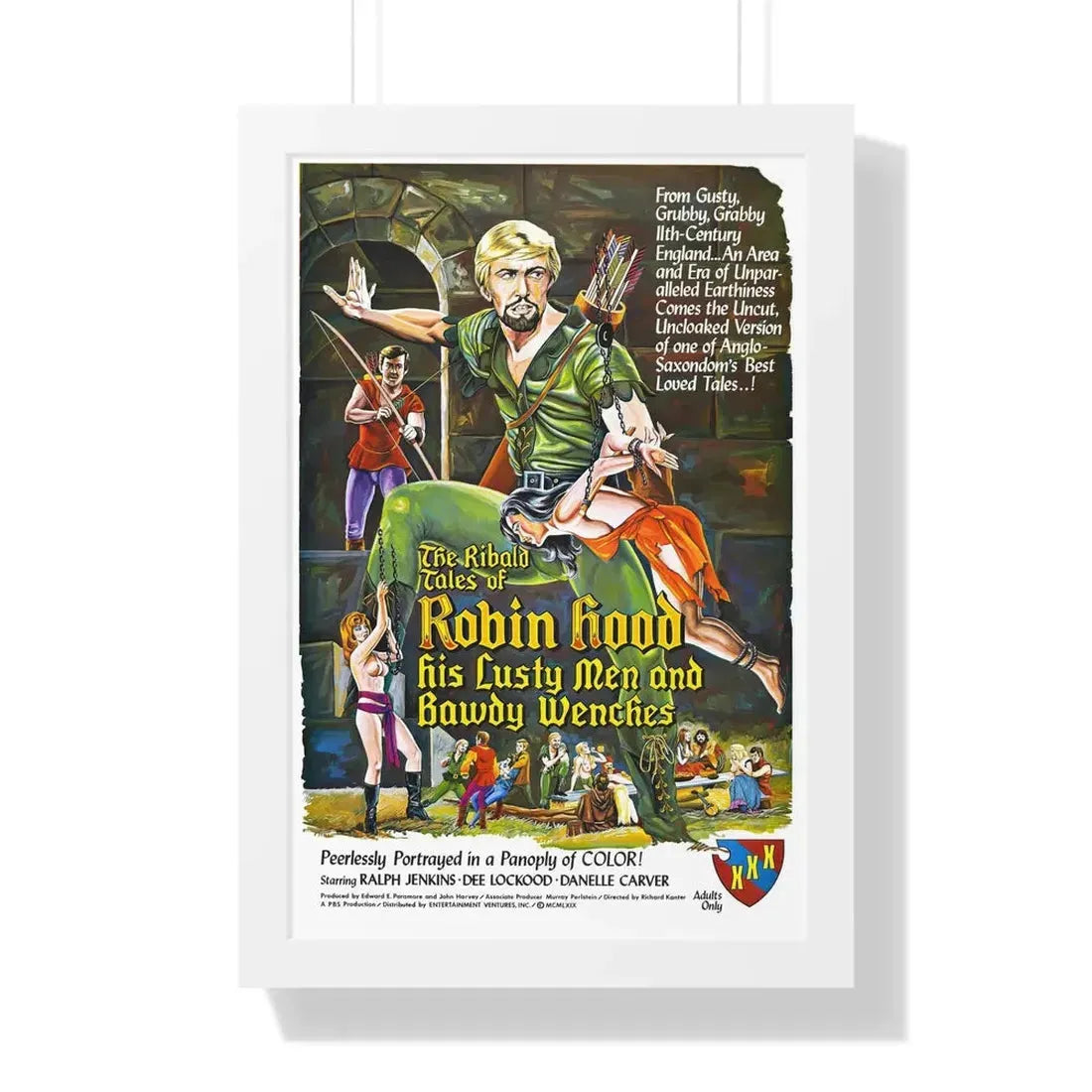THE RIBALD TALES OF ROBIN HOOD (2) 1969 - Framed Movie Poster 16″ x 24″ White - The Sticker Space