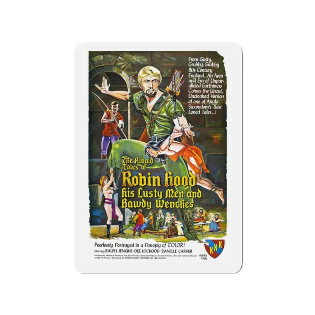 THE RIBALD TALES OF ROBIN HOOD (2) 1969 Movie Poster - Refrigerator Magnet 2 Inch - The Sticker Space