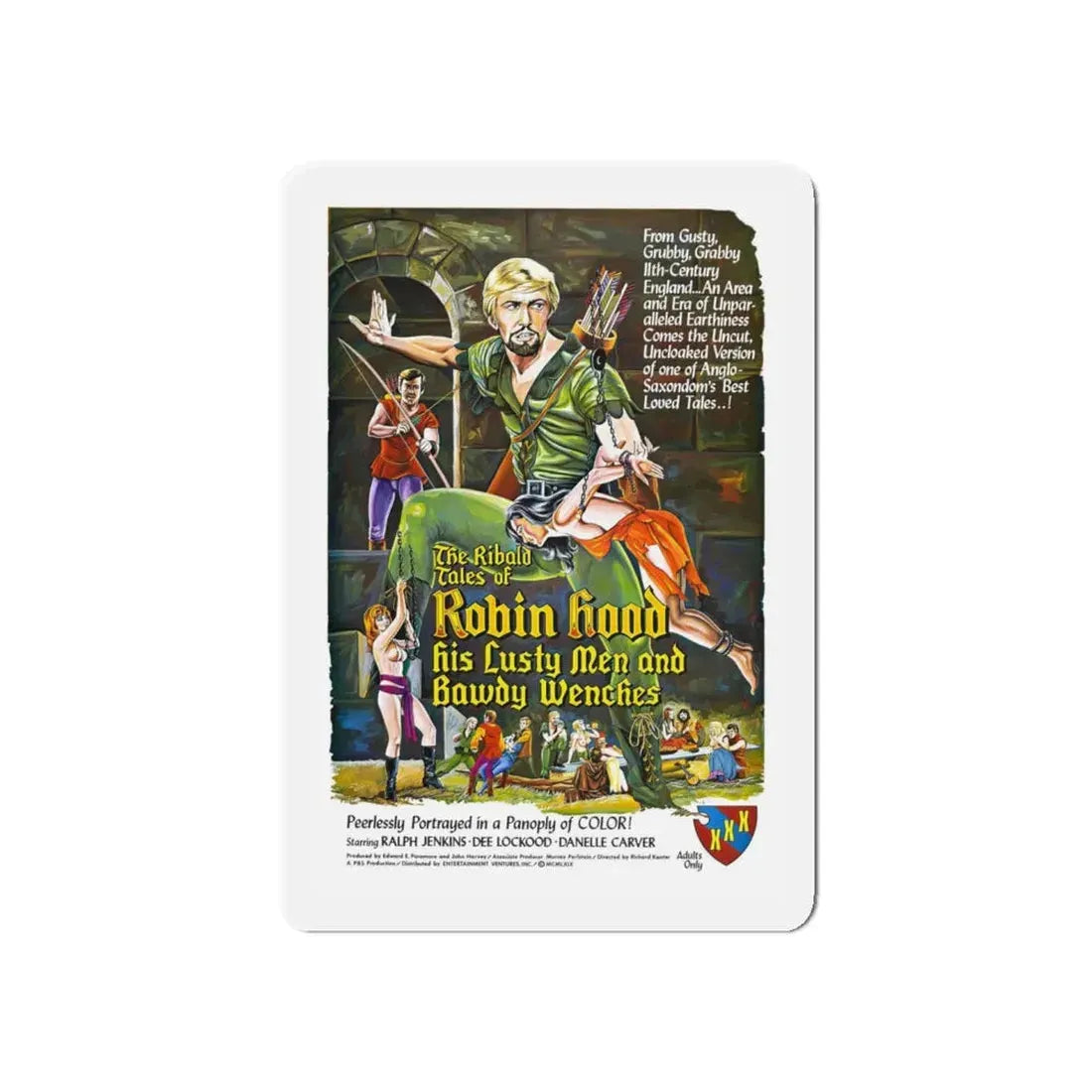 THE RIBALD TALES OF ROBIN HOOD (2) 1969 Movie Poster - Refrigerator Magnet 5 Inch - The Sticker Space