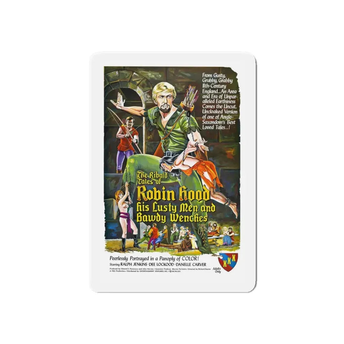 THE RIBALD TALES OF ROBIN HOOD (2) 1969 Movie Poster - Refrigerator Magnet 6 Inch - The Sticker Space