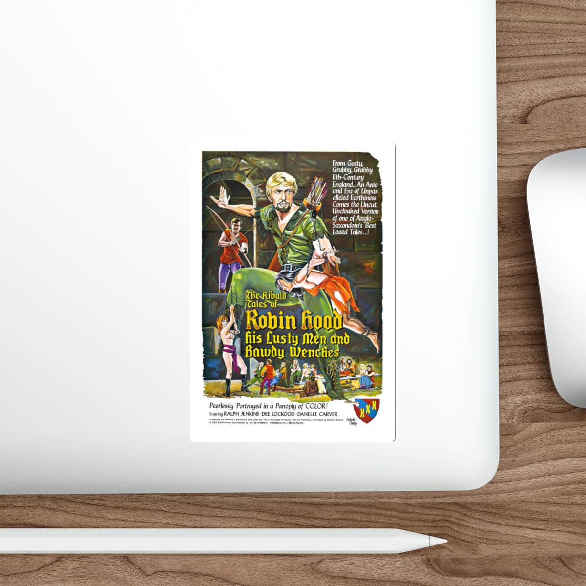THE RIBALD TALES OF ROBIN HOOD (2) 1969 Movie Poster STICKER Vinyl Die-Cut Decal-The Sticker Space