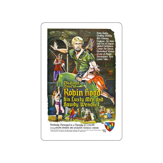 THE RIBALD TALES OF ROBIN HOOD (2) 1969 Movie Poster STICKER Vinyl Die-Cut Decal 2 Inch - The Sticker Space