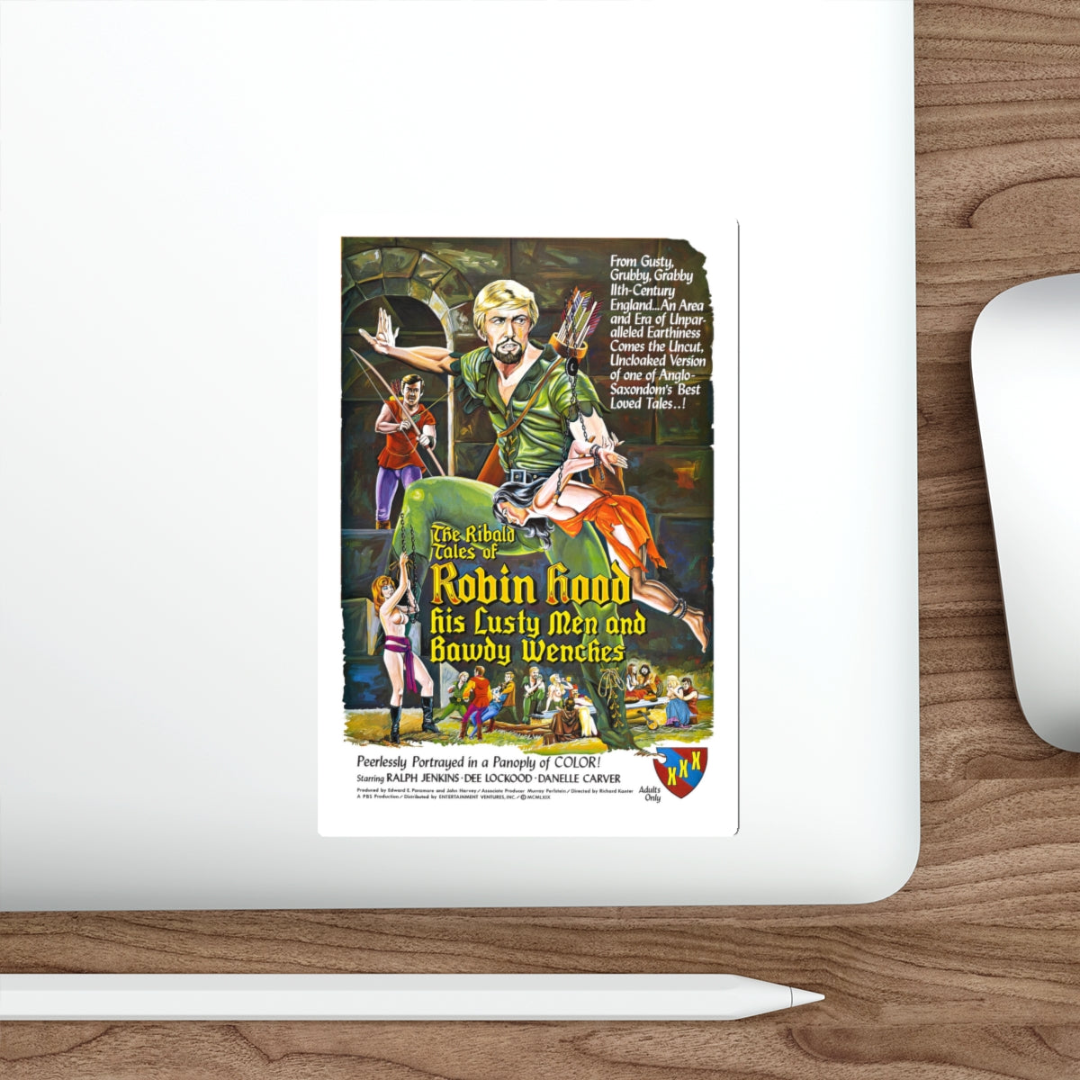 THE RIBALD TALES OF ROBIN HOOD (2) 1969 Movie Poster STICKER Vinyl Die-Cut Decal-The Sticker Space