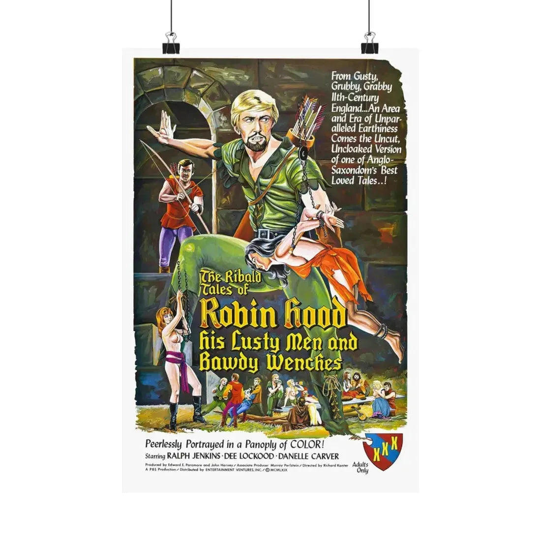 THE RIBALD TALES OF ROBIN HOOD (2) 1969 - Paper Movie Poster 12″ x 18″ Matte - The Sticker Space