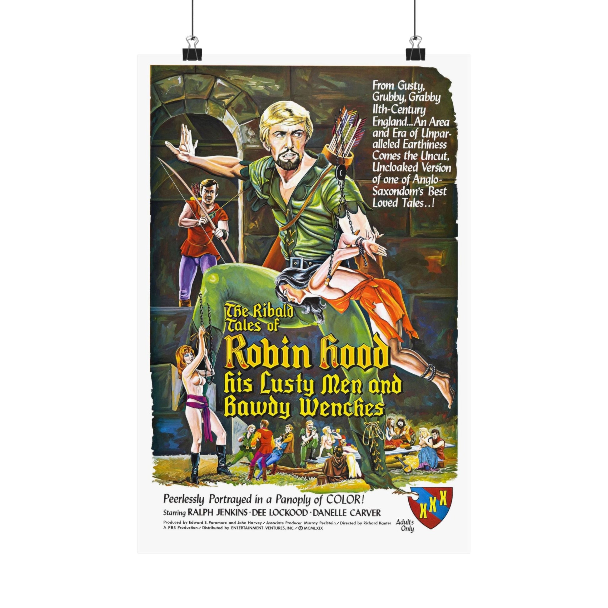 THE RIBALD TALES OF ROBIN HOOD (2) 1969 - Paper Movie Poster-12″ x 18″-The Sticker Space