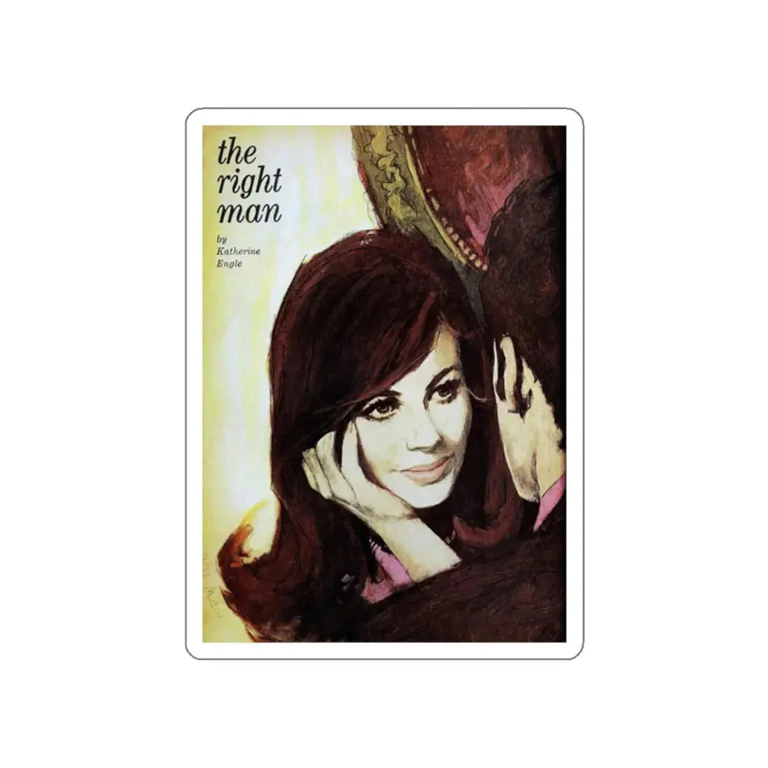 The Right Man, Good Housekeeping, May 1969 (Magazine Illustration) STICKER Vinyl Die-Cut Decal White Die-Cut 2 Inch - The Sticker Space
