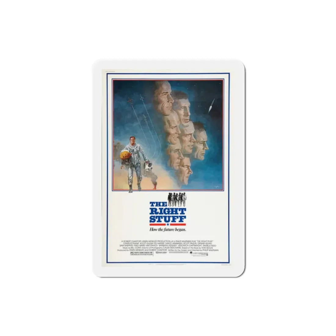 The Right Stuff 1983 Movie Poster Refrigerator Magnet 2 Inch - The Sticker Space