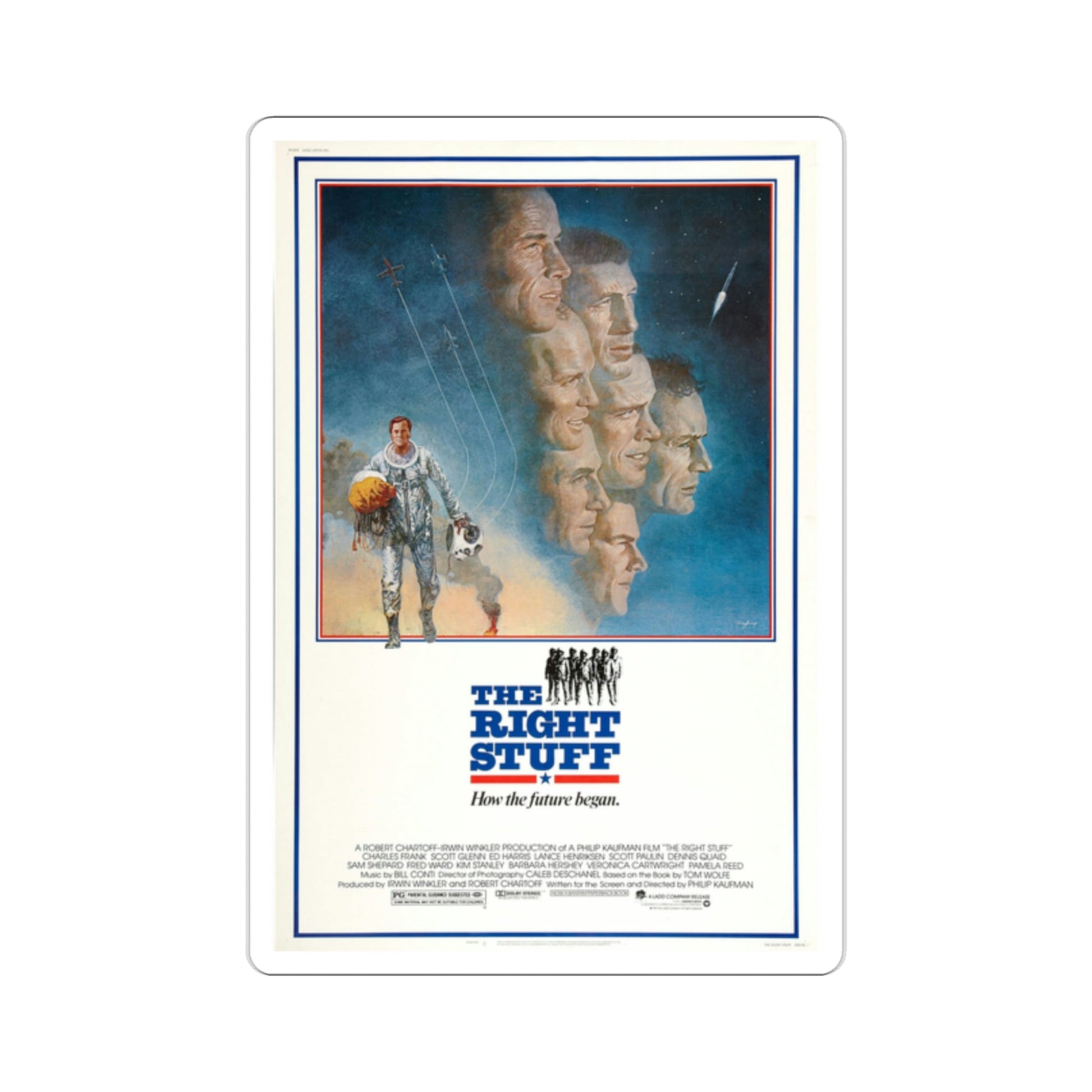 The Right Stuff 1983 Movie Poster STICKER Vinyl Die-Cut Decal-2 Inch-The Sticker Space