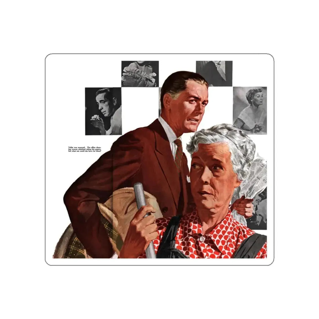 The Rise of Carthage, Collier's, December 17, 1949 (Magazine Illustration) STICKER Vinyl Die-Cut Decal White Die-Cut 3 Inch - The Sticker Space