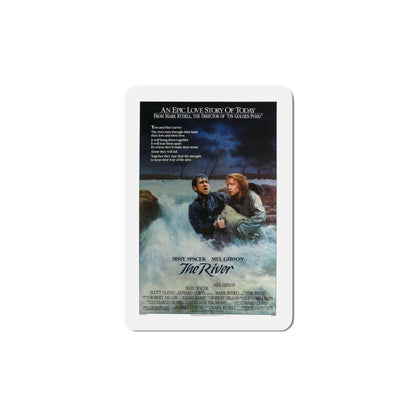 The River 1984 Movie Poster Die-Cut Magnet-6 × 6"-The Sticker Space