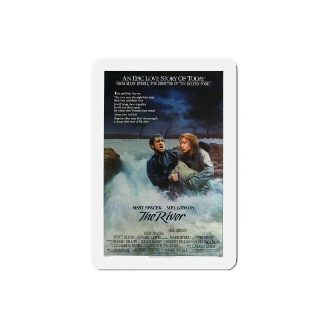 The River 1984 Movie Poster Refrigerator Magnet 2 Inch - The Sticker Space