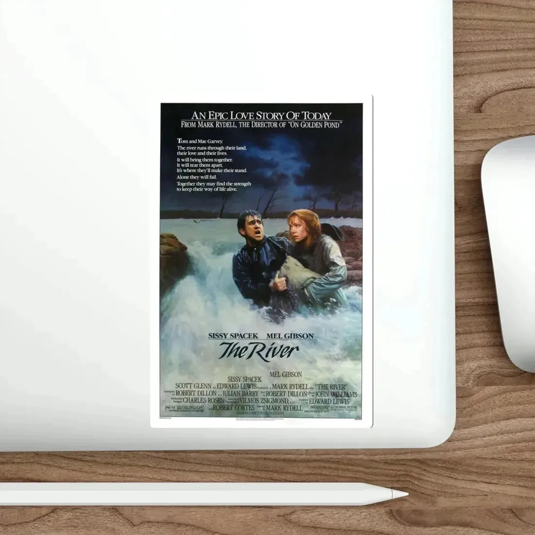 The River 1984 Movie Poster STICKER Vinyl Die-Cut Decal - The Sticker Space