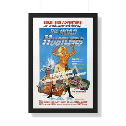 THE ROAD HUSTLERS 1968 - Framed Movie Poster-20" x 30"-The Sticker Space