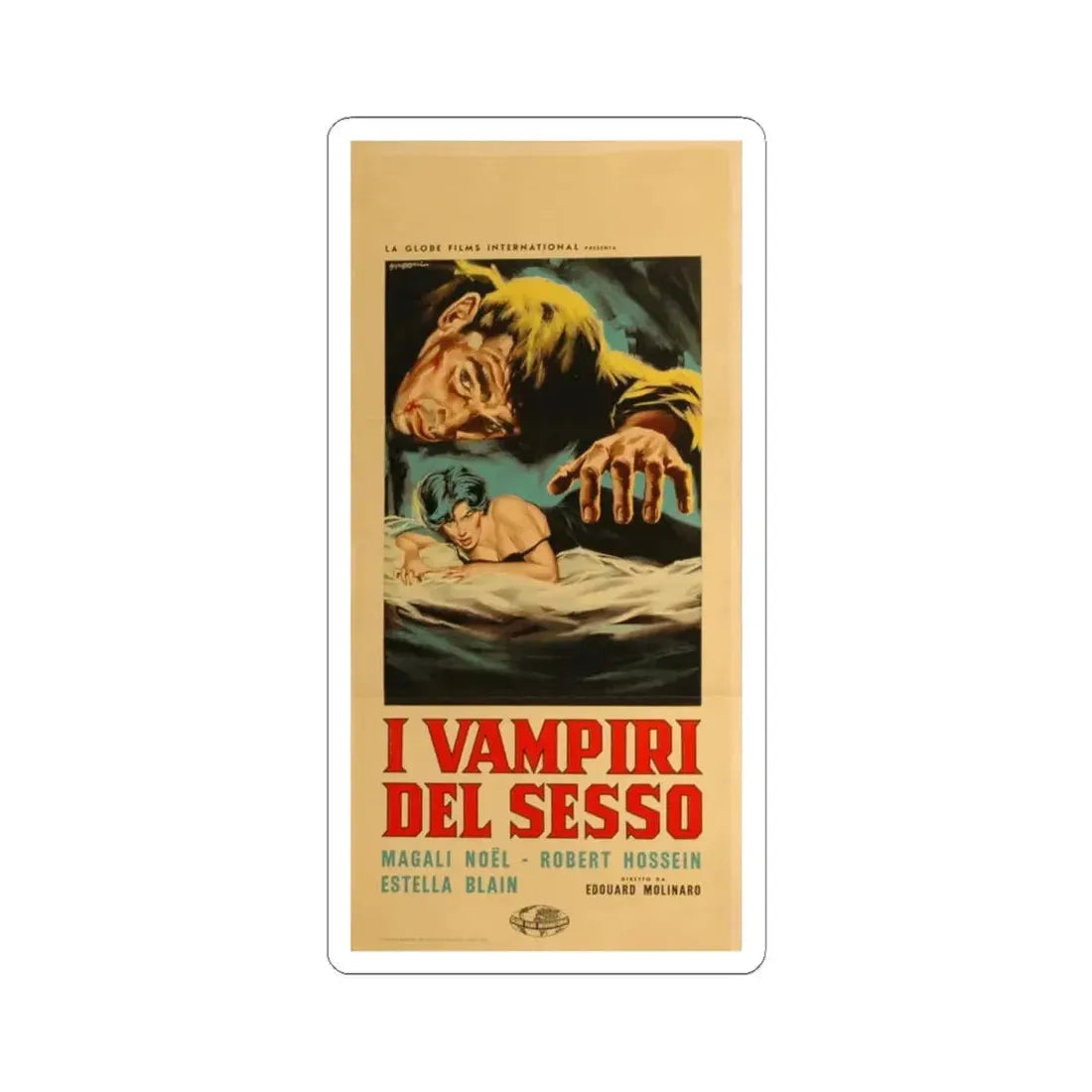 THE ROAD TO SHAME 1959 Movie Poster - STICKER Vinyl Kiss-Cut Decal 6 Inch White - The Sticker Space