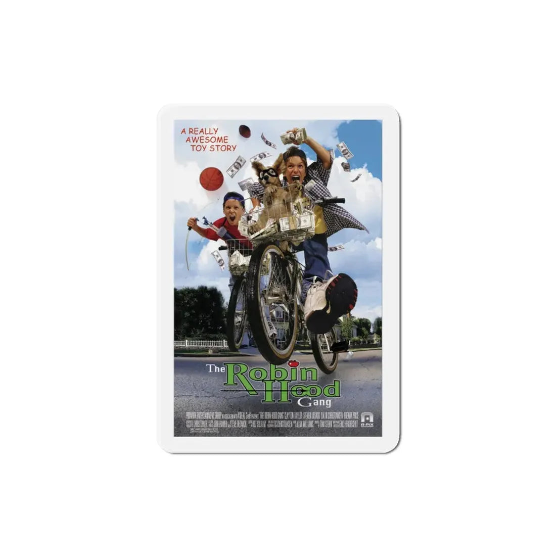 The Robin Hood Gang aka Angels in the Attic 1998 Movie Poster Refrigerator Magnet 3 Inch - The Sticker Space