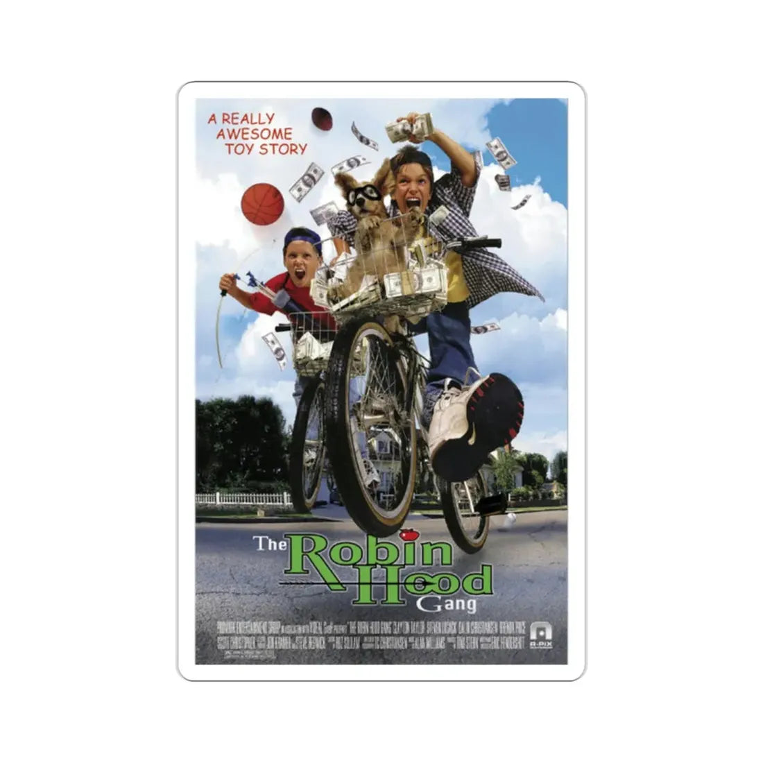 The Robin Hood Gang aka Angels in the Attic 1998 Movie Poster STICKER Vinyl Die-Cut Decal 2 Inch - The Sticker Space