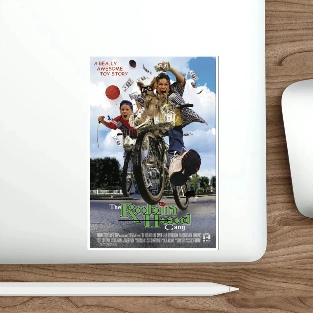 The Robin Hood Gang aka Angels in the Attic 1998 Movie Poster STICKER Vinyl Die-Cut Decal - The Sticker Space