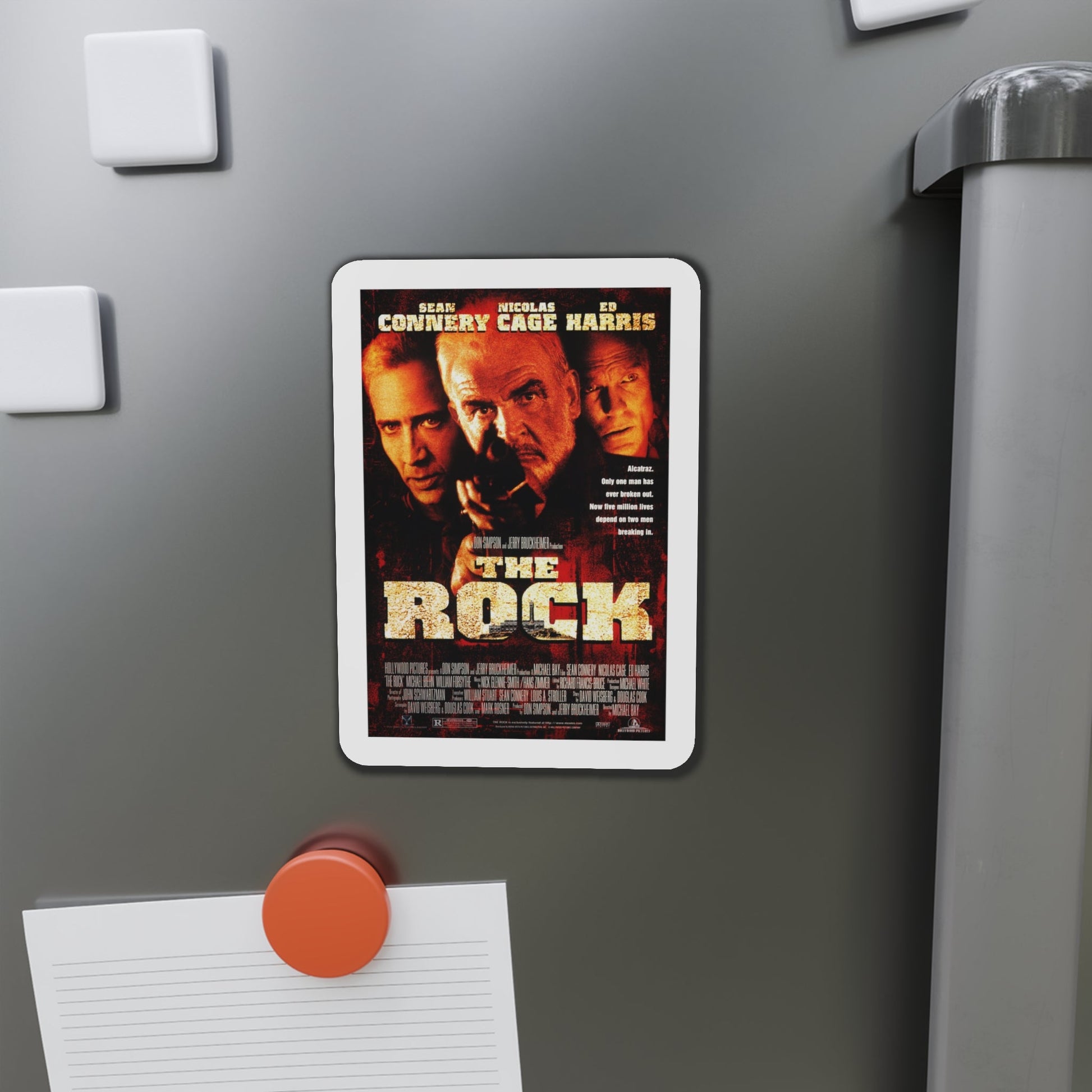 The Rock 1996 Movie Poster Die-Cut Magnet-The Sticker Space