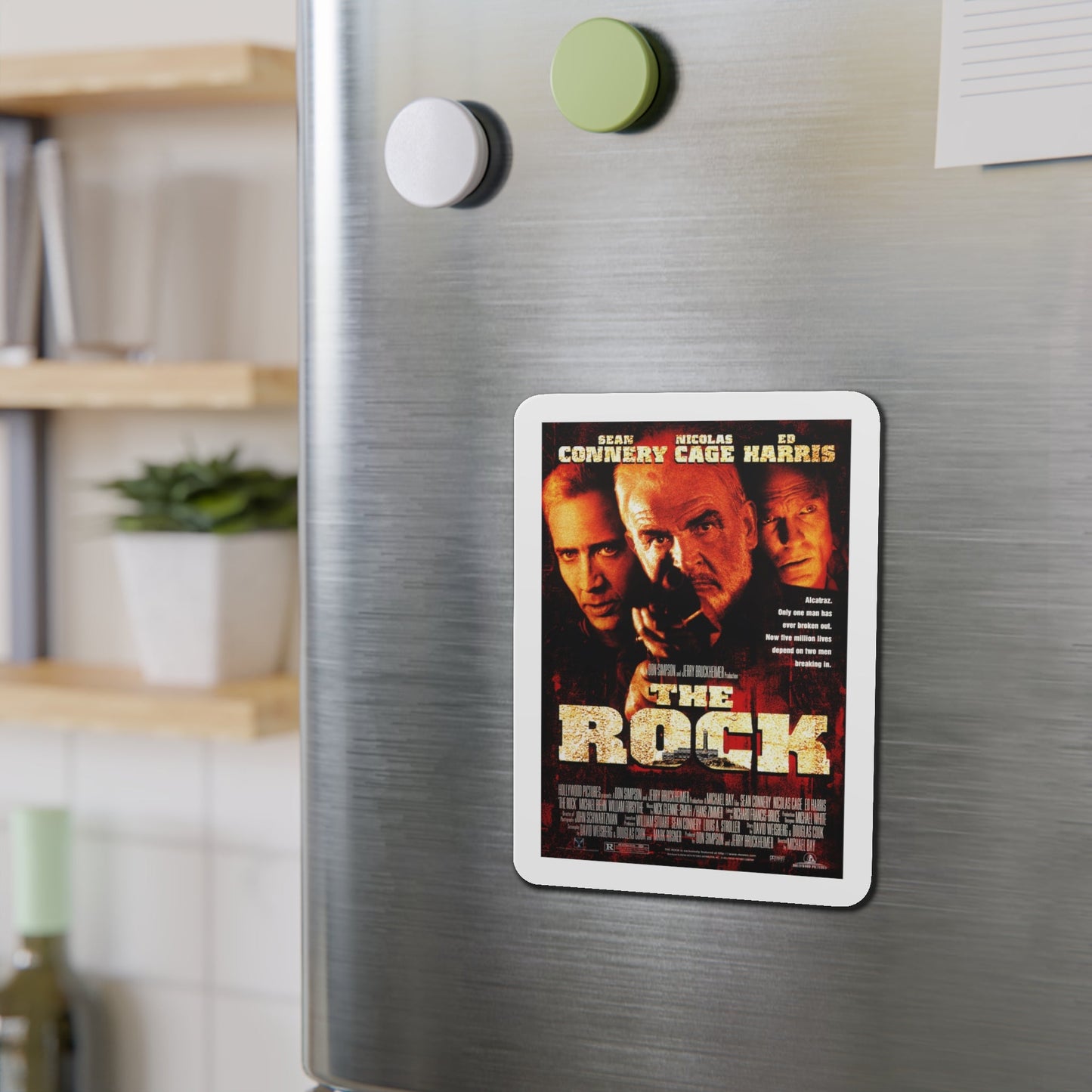 The Rock 1996 Movie Poster Die-Cut Magnet-The Sticker Space