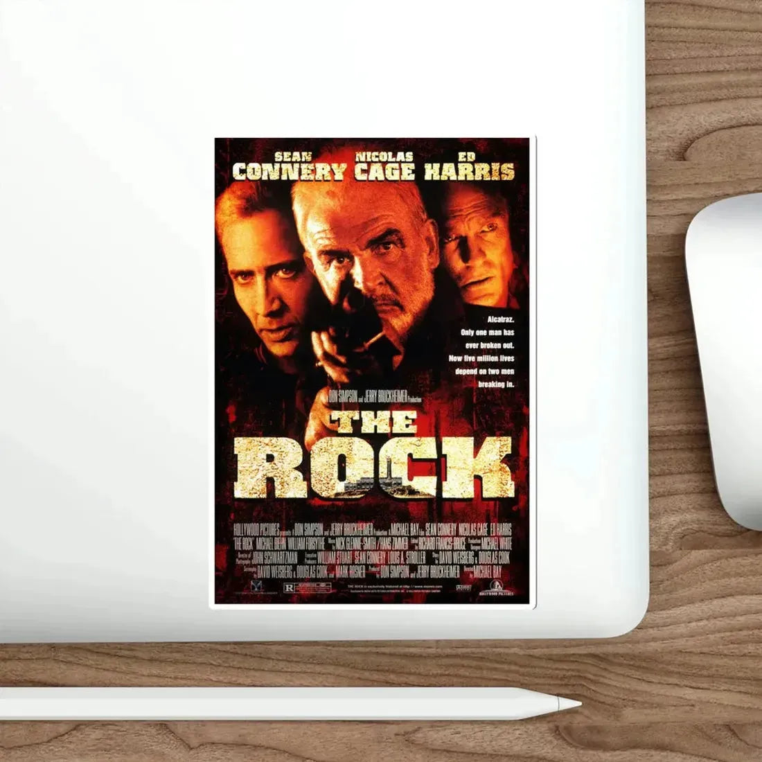 The Rock 1996 Movie Poster STICKER Vinyl Die-Cut Decal - The Sticker Space