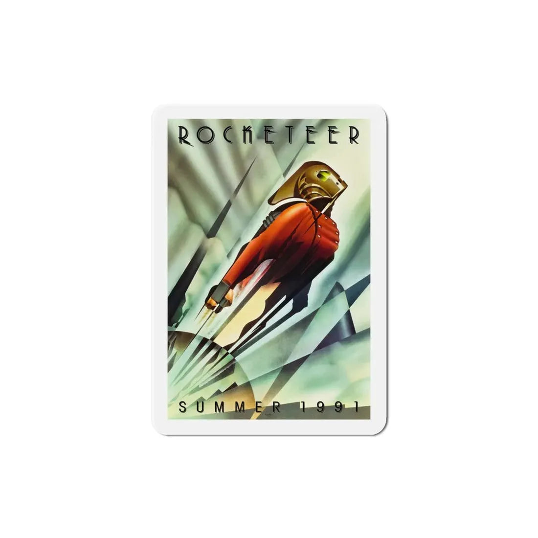 The Rocketeer 1991 Movie Poster Refrigerator Magnet 4 Inch - The Sticker Space