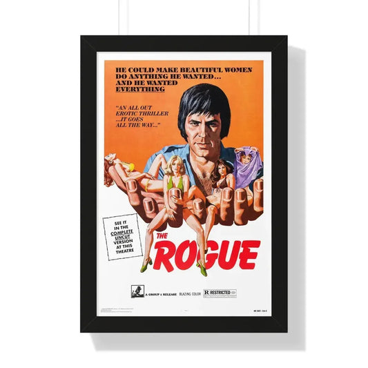 THE ROGUE 1971 - Framed Movie Poster 16″ x 24″ Black - The Sticker Space