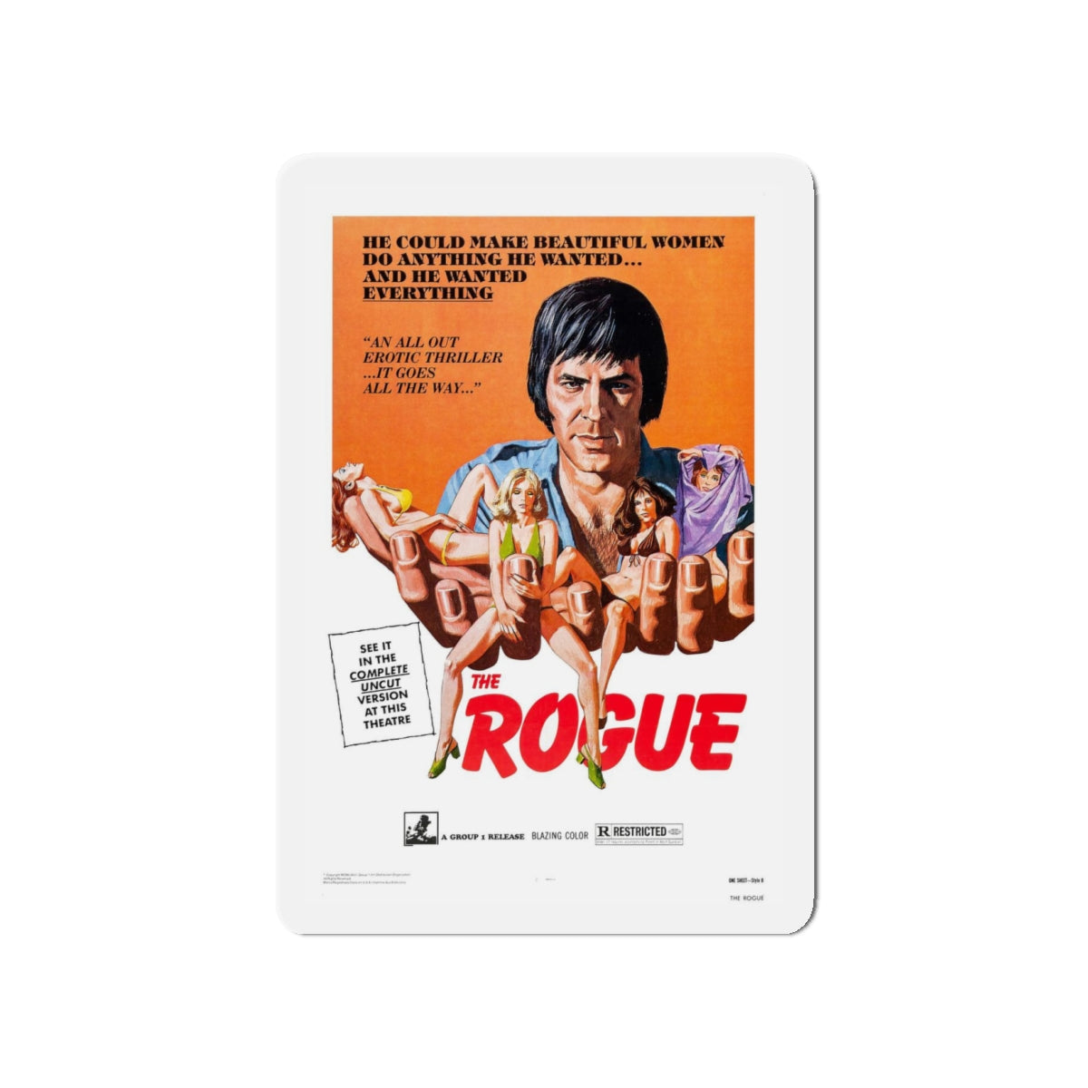 THE ROGUE 1971 Movie Poster - Refrigerator Magnet