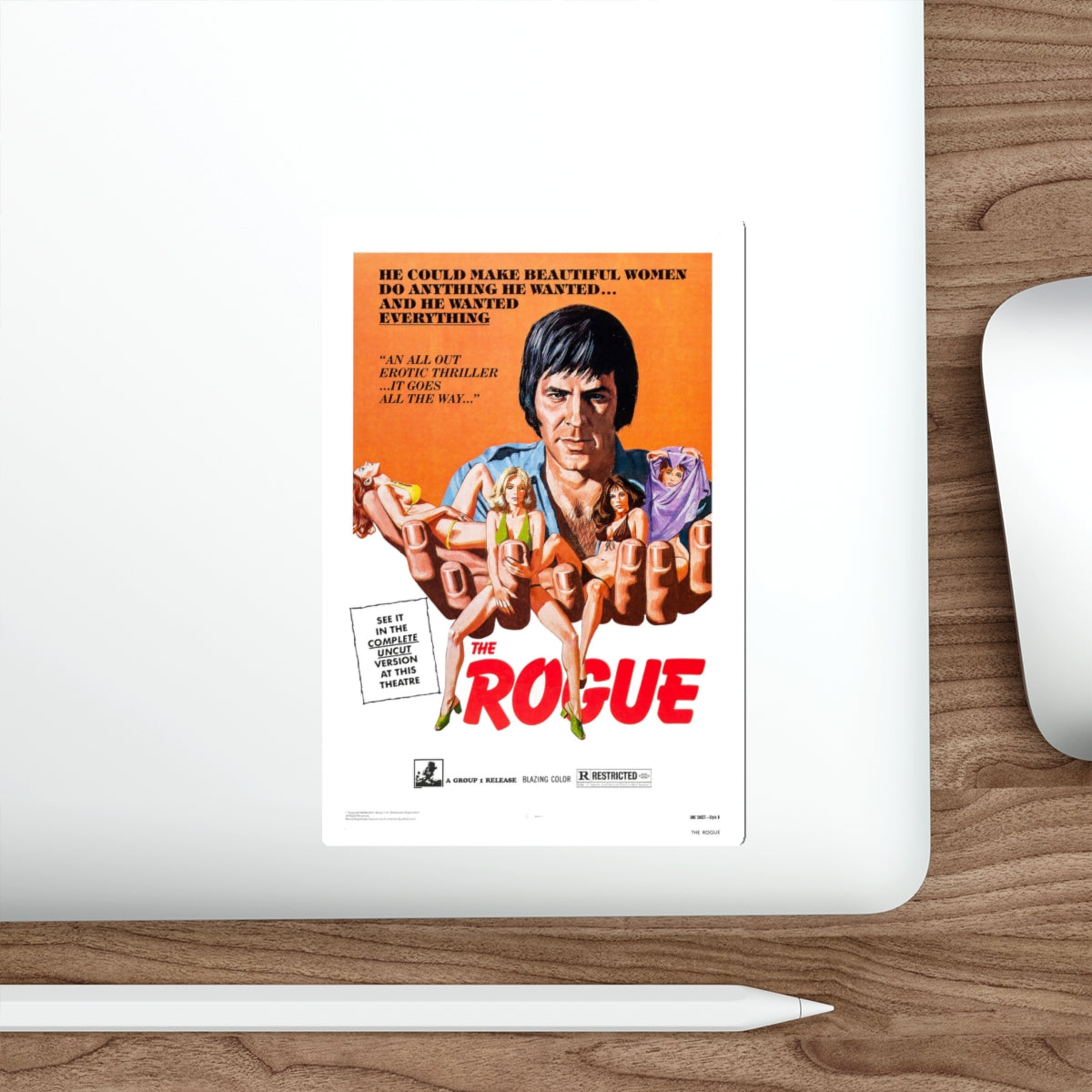 THE ROGUE 1971 Movie Poster STICKER Vinyl Die-Cut Decal-The Sticker Space