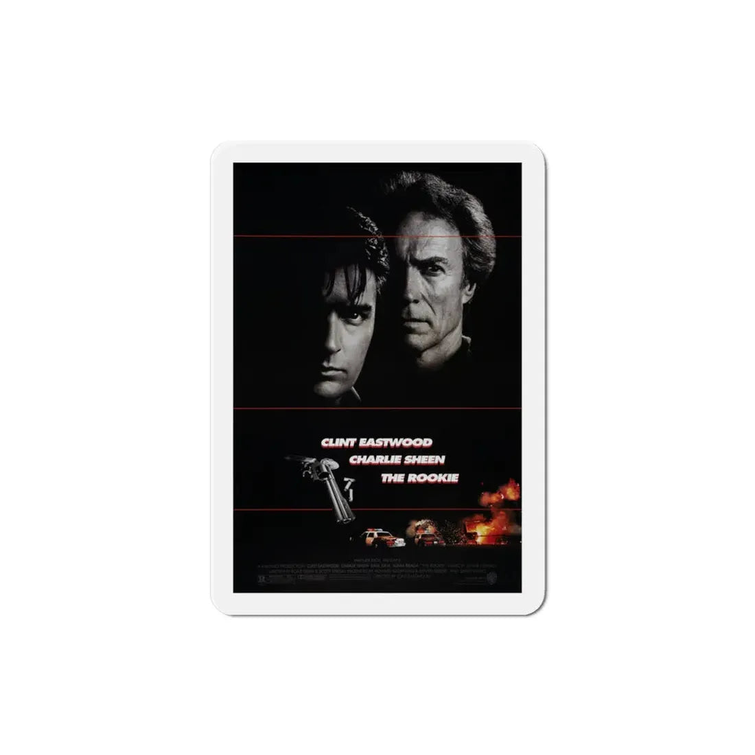 The Rookie 1990 Movie Poster Refrigerator Magnet 3 Inch - The Sticker Space