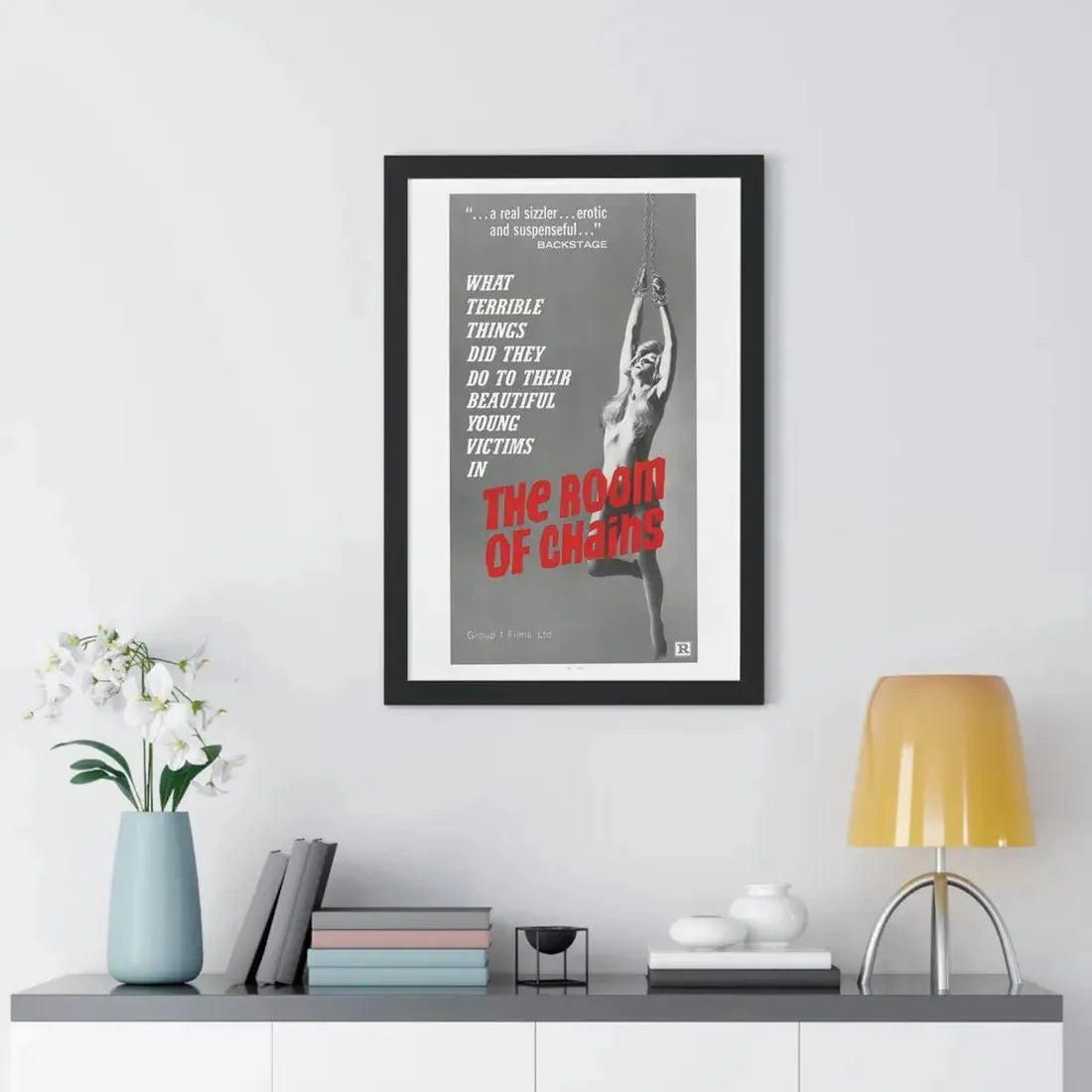 THE ROOM OF CHAINS 1970 - Framed Movie Poster - The Sticker Space