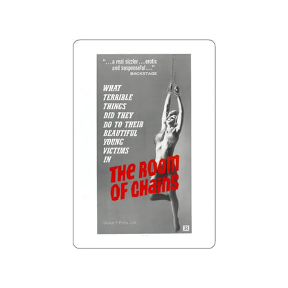 THE ROOM OF CHAINS 1970 Movie Poster STICKER Vinyl Die-Cut Decal 2 Inch - The Sticker Space