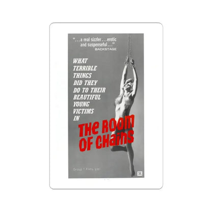 THE ROOM OF CHAINS 1970 Movie Poster - STICKER Vinyl Kiss-Cut Decal 2 Inch White - The Sticker Space