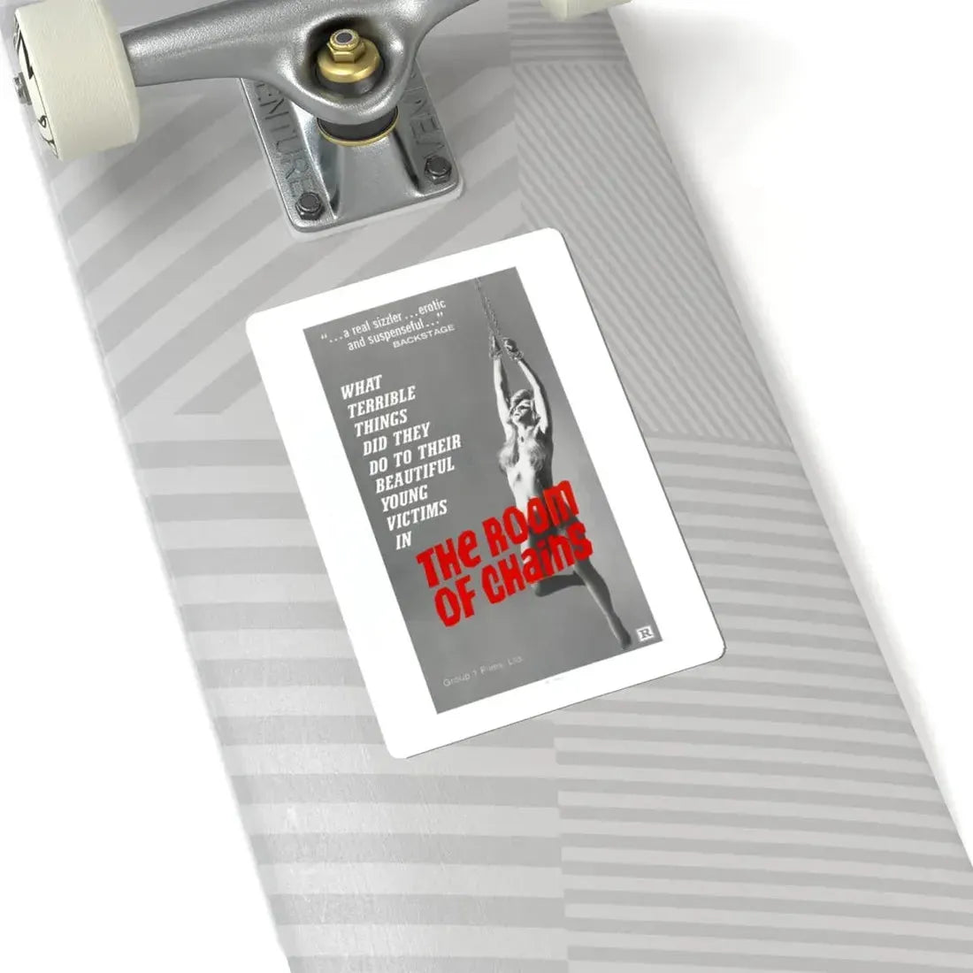 THE ROOM OF CHAINS 1970 Movie Poster - STICKER Vinyl Kiss-Cut Decal - The Sticker Space