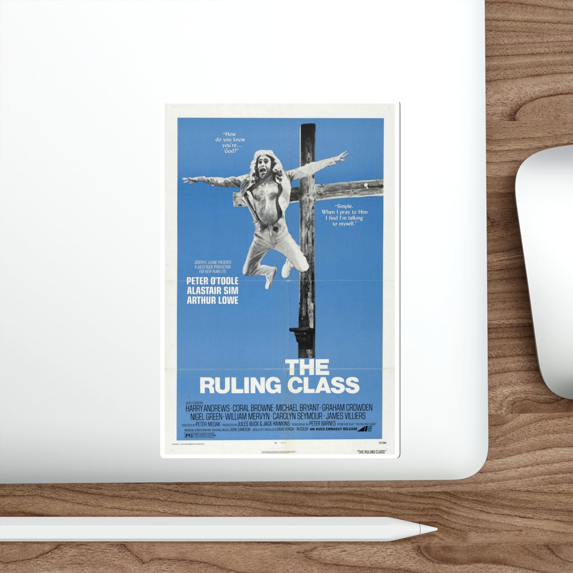 The Ruling Class 1972 Movie Poster STICKER Vinyl Die-Cut Decal-The Sticker Space