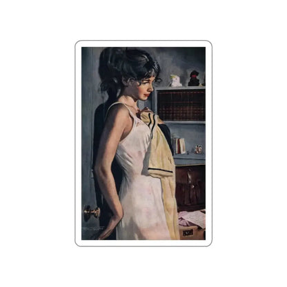 The Runaway, Cosmopolitan (1), February 1959 (Magazine Illustration) STICKER Vinyl Die-Cut Decal White Die-Cut 2 Inch - The Sticker Space