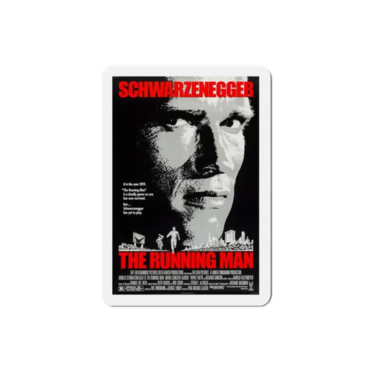 The Running Man 1987 Movie Poster Refrigerator Magnet 2 Inch - The Sticker Space