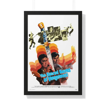 THE SACRED KNIVES OF VENGEANCE 1972 - Framed Movie Poster 20" x 30" Black - The Sticker Space