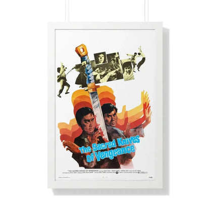THE SACRED KNIVES OF VENGEANCE 1972 - Framed Movie Poster 20" x 30" White - The Sticker Space