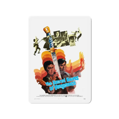 THE SACRED KNIVES OF VENGEANCE 1972 Movie Poster - Refrigerator Magnet 2 Inch - The Sticker Space