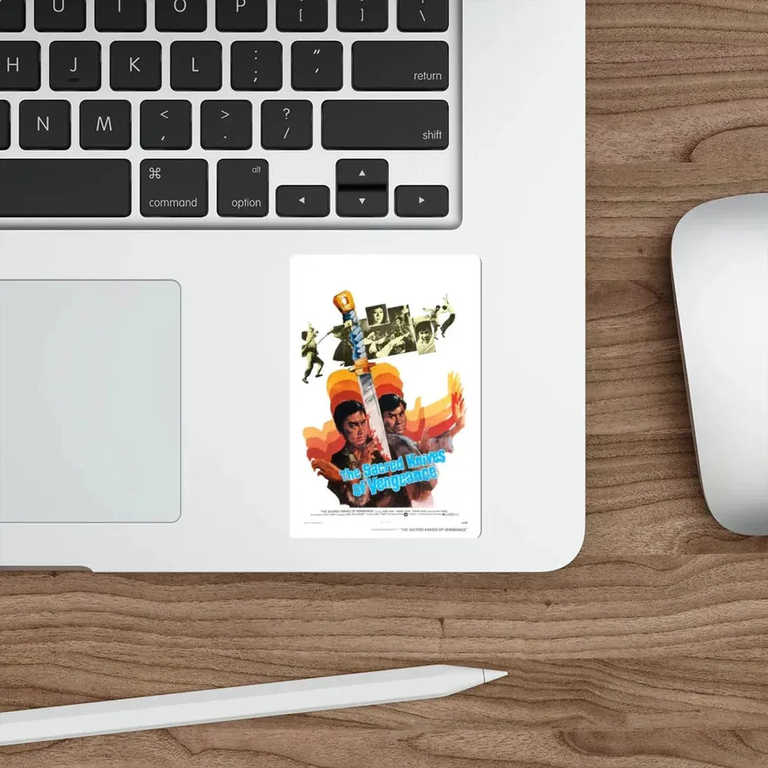 THE SACRED KNIVES OF VENGEANCE 1972 Movie Poster STICKER Vinyl Die-Cut Decal - The Sticker Space