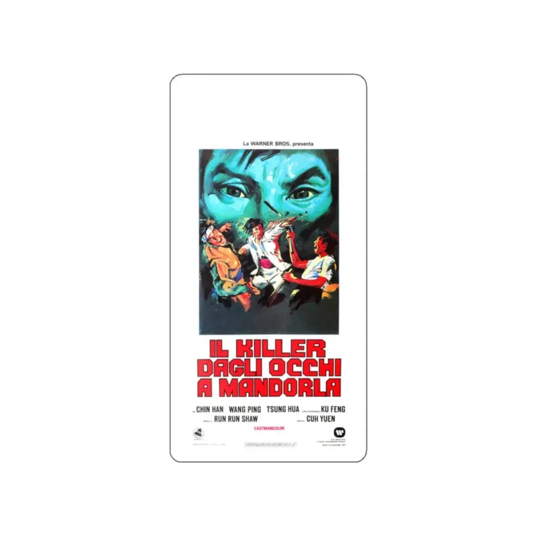 THE SACRED KNIVES OF VENGEANCE (ITALIAN) 1972 Movie Poster STICKER Vinyl Die-Cut Decal 2 Inch - The Sticker Space