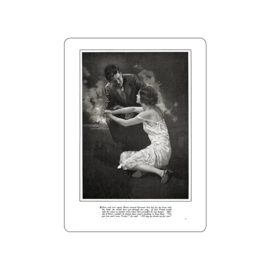 The Sad Troubadour (2), Nashs Pall Mall magazine, July 1931 (Magazine Illustration) STICKER Vinyl Die-Cut Decal White Die-Cut 2 Inch - The Sticker Space