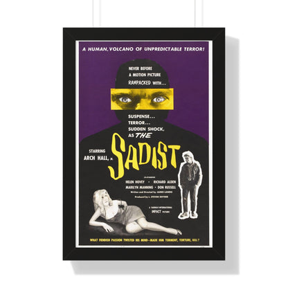 THE SADIST (SWEET BABY CHARLIE) 1963 - Framed Movie Poster-16″ x 24″-The Sticker Space