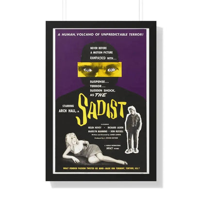 THE SADIST (SWEET BABY CHARLIE) 1963 - Framed Movie Poster 20" x 30" Black - The Sticker Space