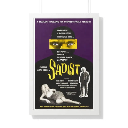 THE SADIST (SWEET BABY CHARLIE) 1963 - Framed Movie Poster 20" x 30" White - The Sticker Space